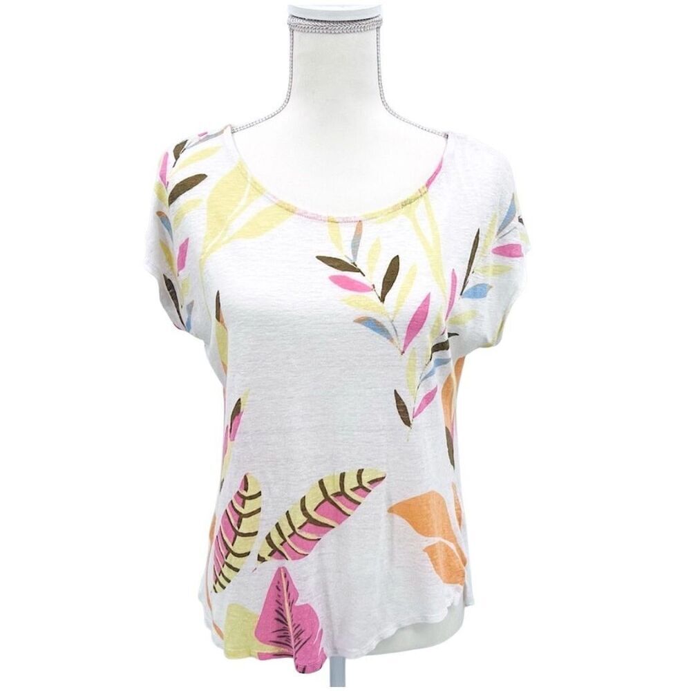 Cynthia Rowley Tops Tee Blouse 100% Linen - Picture 3 of 6
